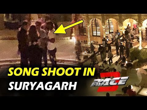 सलमान खान और जैकलिन की एक झलक फिल्म 'रेस ३' शूट के दौरान