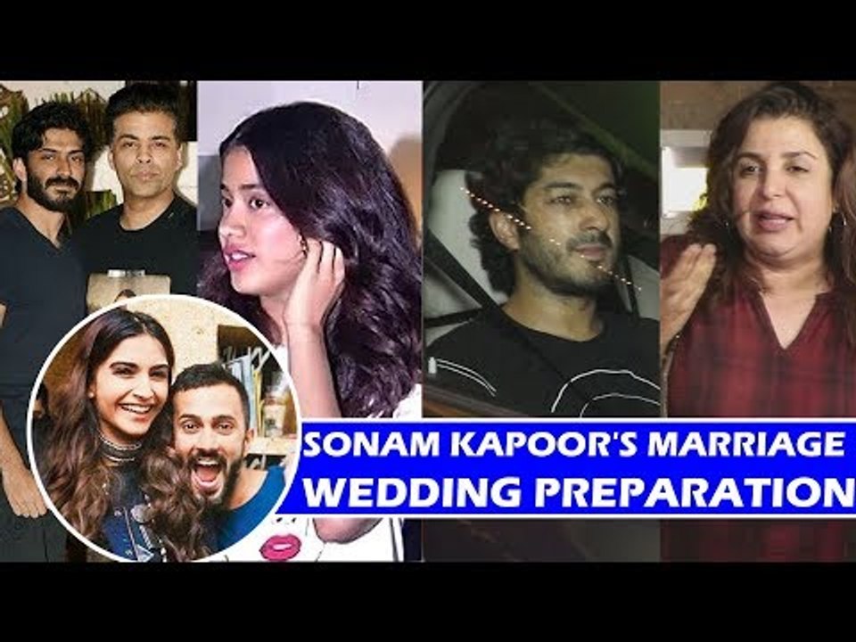 सोनम  कपूर की शादी की तैयारी हुई शुरू, करन जोहर, फराह पहुंचे उनके घर
