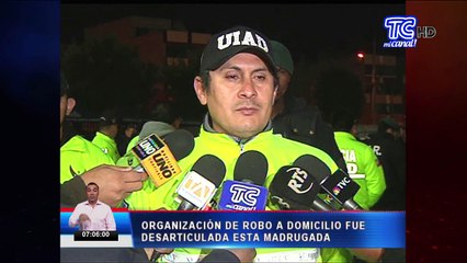 Banda de robo a domicilio fue desarticulada esta madrugada