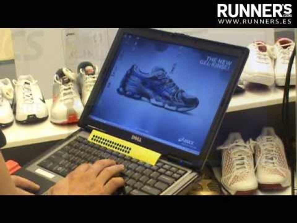 test de pisada Asics en 3D