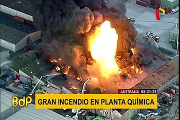 Australia: se registra gran incendio en una planta química en Melbourne