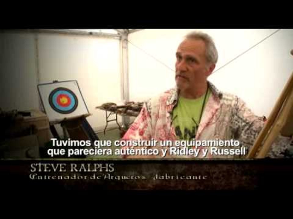 Russell Crowe entrena el tiro con arco para Robin Hood