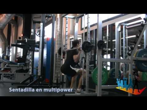 Sentadilla en mutipower para progresiones funcionales en fitness