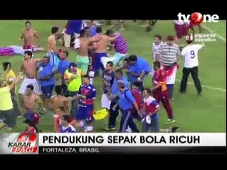 Laga Fortaleza vs Ceara Diwarnai Bentrokan Suporter