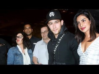 Priyanka Chopra अपने मंगेतर Nick Jonas और परिवार संग हुई USA रवाना