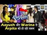 Loveratri ट्रेलर लॉन्च हुई Arpita को जलन Aayush और Warina के कारन