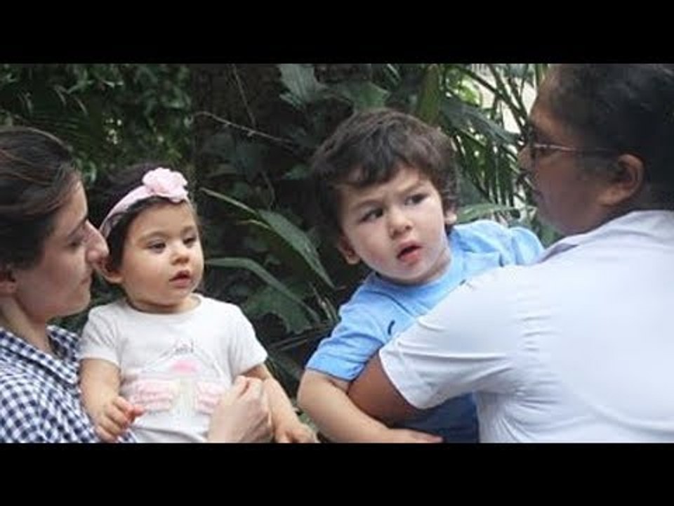 Kareena Kapoor के बेटे  Taimur और Soha Ali Khan की बेटी Inaaya Naumi Kemmu पहुंचे Pali Hill