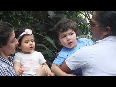 Kareena Kapoor के बेटे Taimur और Soha Ali Khan की बेटी Inaaya Naumi Kemmu पहुंचे Pali Hill
