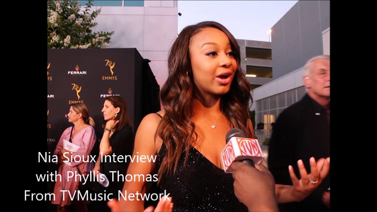 Nia Sioux of The Bold and the Beautiful at 2018 Daytime Eemmys Peer Reception