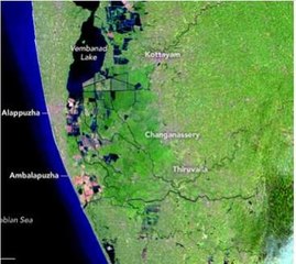 പ്രളയം മുമ്പും പിമ്പും നാസ പുറത്തുവിട്ട ചിത്രങ്ങൾ പുറത്ത്