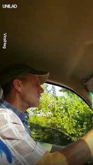 They hid some 'liquid ass' under their dad's seat and his reaction is perfect! "GOD DAMN!" ViralHog