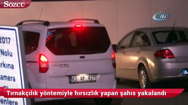 Tırnakçılık yöntemiyle hırsızlık yapan şahıs yakalandı