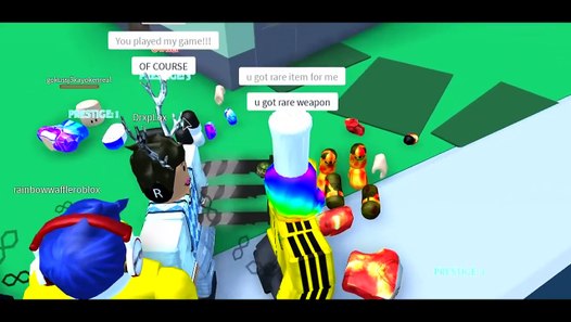 The Owner Joined And Gave Me Developer Rank Roblox Weapon Simulator Dailymotion Video - roblox admin weapons