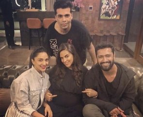 karan johar hosted a birthday party for neha dhupia at his home