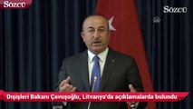 Dışişleri Bakanı Çavuşoğlu, Litvanya'da açıklamalarda bulundu