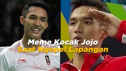 Meme Kocak Jojo saat Ngepel Lapangan