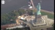 New York : incendie à proximité de la statue de la Liberté