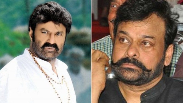 Balakrishna Meets Chiranjeevi In Sye Raa Sets
