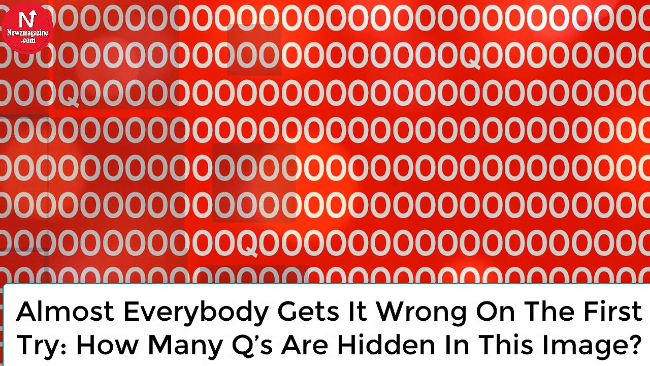 Almost everybody gets it wrong on the first try: How many Q’s are hidden in this image?