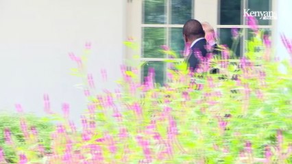 President Uhuru meets President Trump