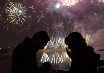 Fireworks Festival Provides Perfect Proposal Backdrop for Loved-Up Couple