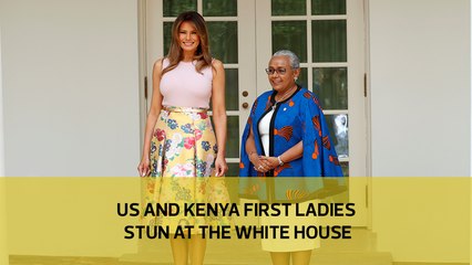 US and Kenya first ladies stun at the White House