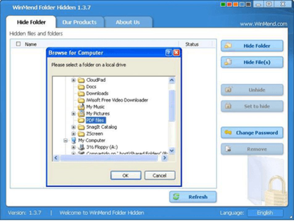 How to hack winmend folder hidden 100% working with proof