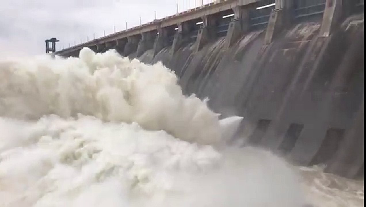 ஹிராகுட் அணையிலிருந்து வினாடிக்கு 8 லட்சம் கனஅடி நீர் திறப்பு... வெள்ள அபாயம்-வீடியோ