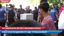 Diyarbakır’da iki aile arasında arazi kavgası 4’ü ağır 10 yaralı