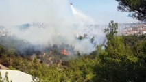 - Karabük’te orman yangını havadan görüntülendi