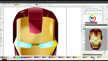 Inkscape: Máscara de Ironman 11