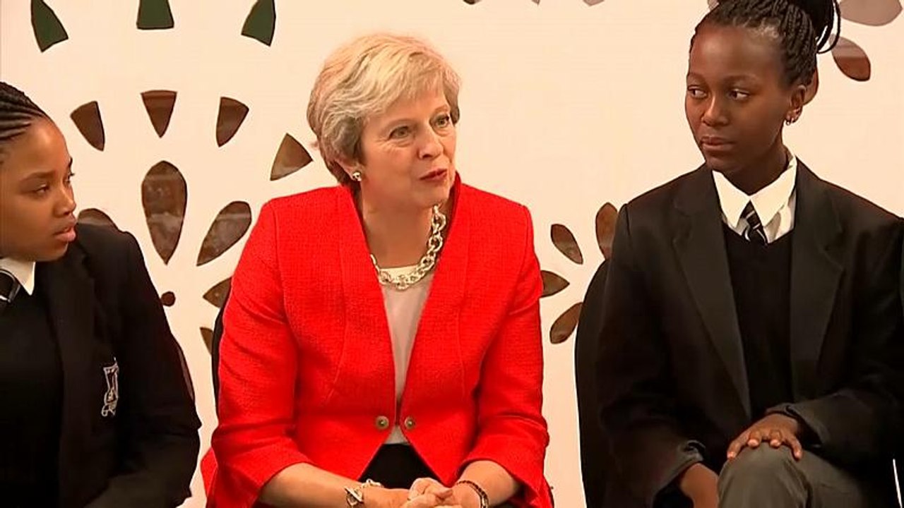 Premierministerin May in Kapstadt