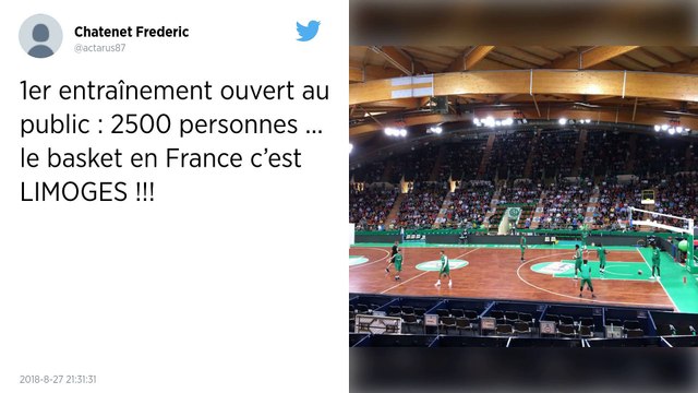 Basket-ball : le fantastique accueil des fans de Limoges à sa nouvelle équipe.