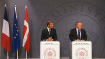 Conférence de presse conjointe d'Emmanuel Macron et de Lars Løkke Rasmussen, Premier ministre du Danemark