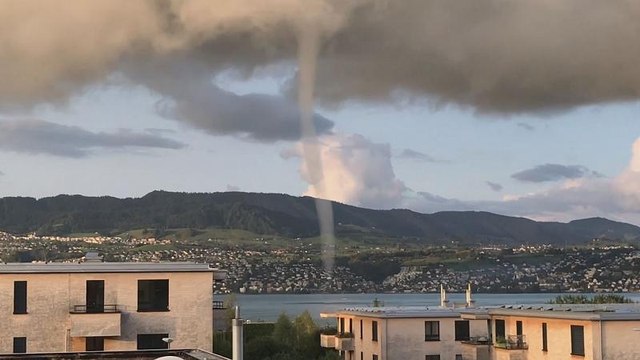 Watch: Waterspout spotted on Lake Zurich, Switzerland