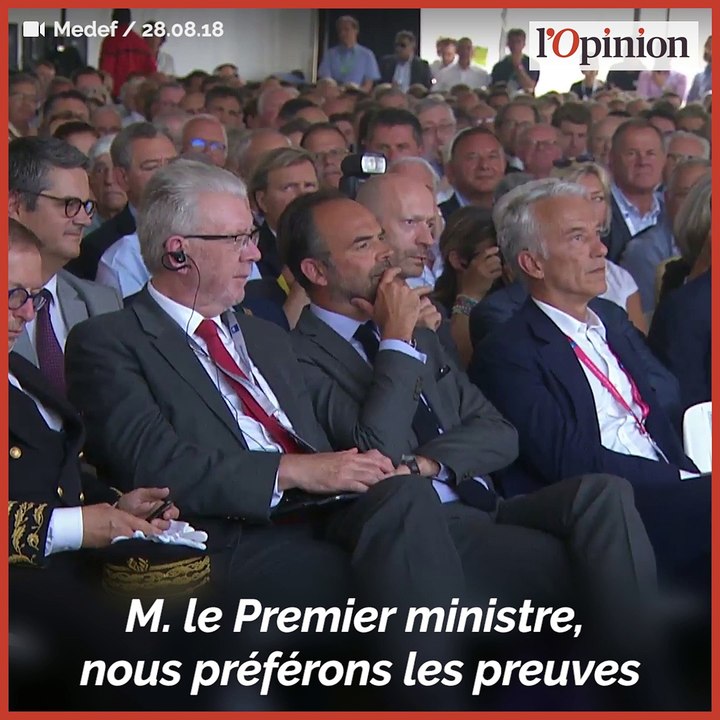 Geoffroy Roux de Bézieux (Medef) à Edouard Philippe: «Nous préférons les preuves d’amour aux déclarations!»