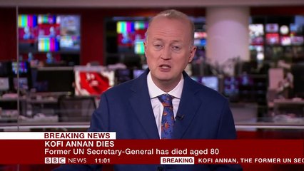 Kofi Annan Death- Former UN chief dies at 80 - BBC News