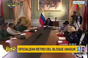Colombia notifica a Unasur su salida oficial en 6 meses