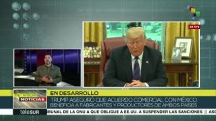 Anuncia Trump nuevo acuerdo de libre comercio entre EE.UU. y México