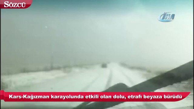 Ağustos ayında Kars beyaza büründü