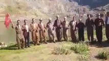 İkiyaka Dağlarında Türk Bayraklarıyla Halay Çektiler
