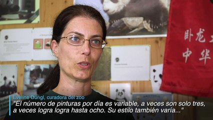 Osa panda pinta obras que se venden por casi 500 euros