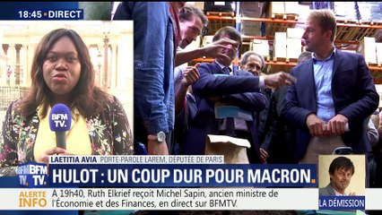 Laetitia Avia: "Je trouve que Nicolas Hulot a été assez sévère envers lui-même"