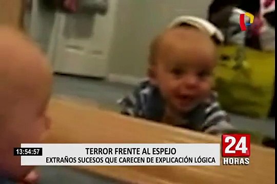 Inexplicable: aterradoras imágenes son registradas frente a los espejos