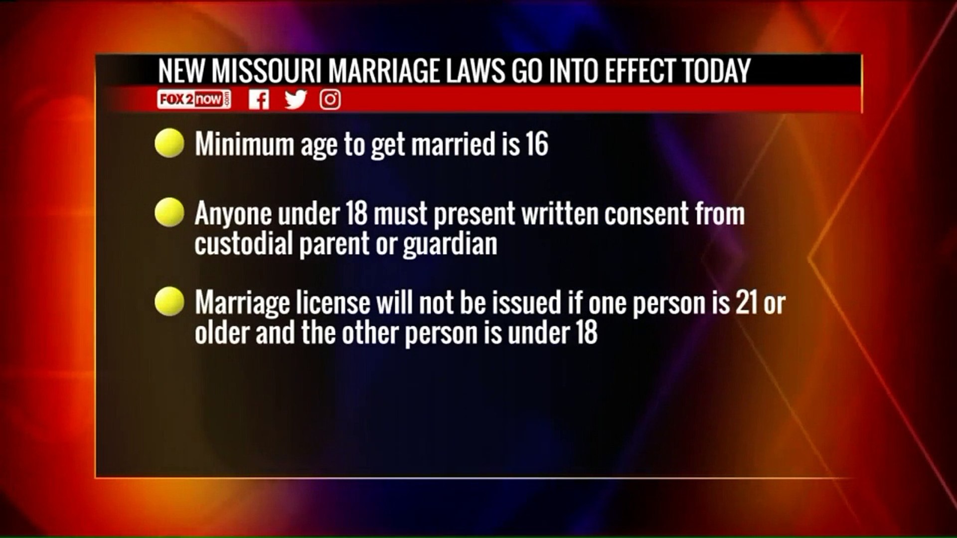 Marriage Age Raised to 16 in Missouri - video Dailymotion