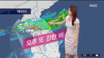 [날씨] 경기·강원 국지성 호우…오후 중북부 곳곳 강한 비