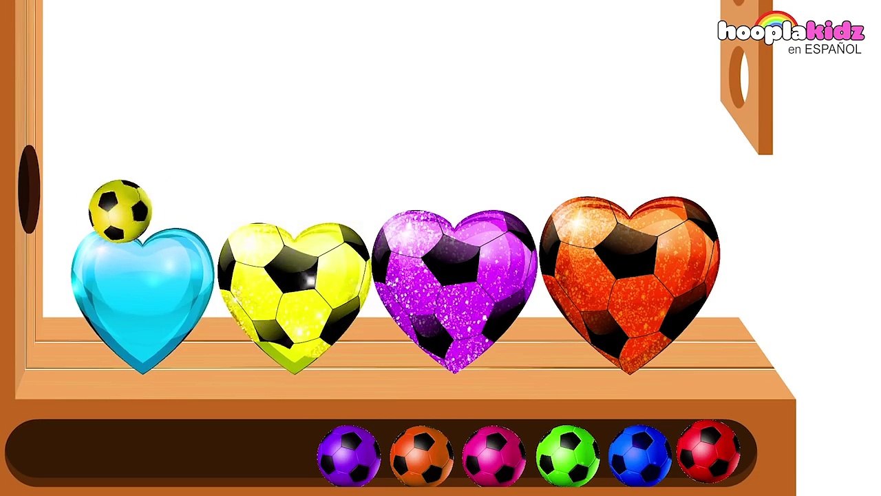 Aprende los Colores con un Juego de Balones y Martillo - HooplaKidz en Español - YouTube