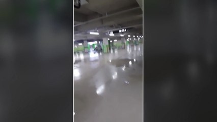 서울 시내 신축 아파트 지하 침수 피해 / YTN