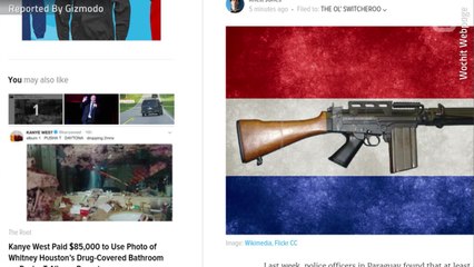 Police in Paraguay Discover Their Rifles Are Toys