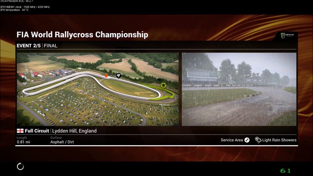 DiRT 4 Fly Cam FIA World RallyX Champs Finals Lydden Hill UK